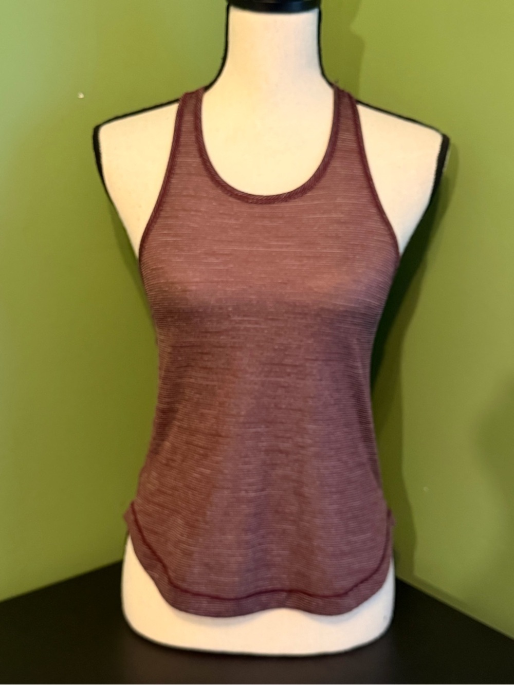 lululemon athletica Heathered Plum Scoop Neck Tank